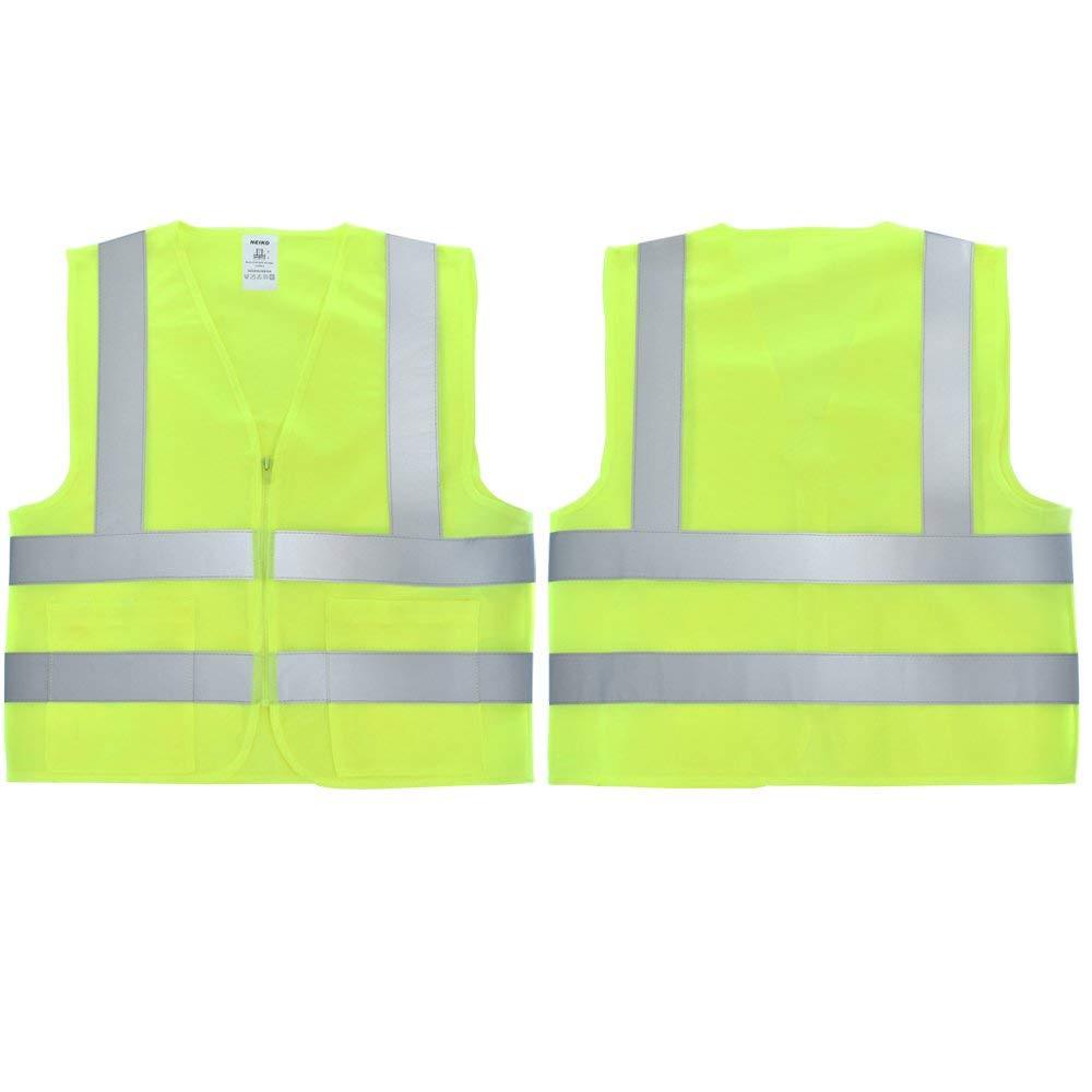 Medium Neiko High Visibility Safety Vest with 2 Pockets, ANSI/ISEA Standard