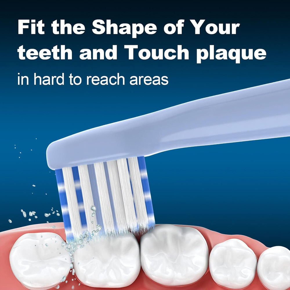 Replacement Toothbrush Heads 8 Pack for Colgate Hum Connected Smart Battery