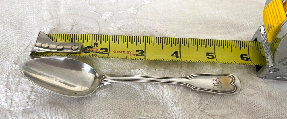 NICE ANTIQUE GERMAN 800 SILVER SPOON DATED 1909 MONO M.A.
