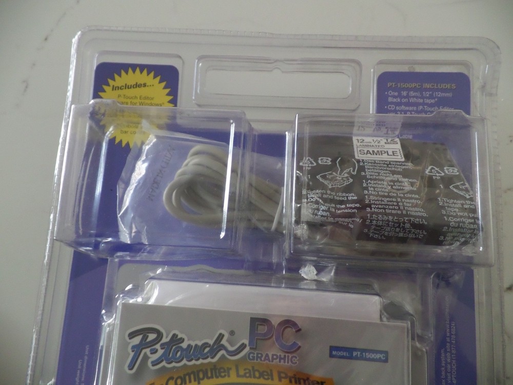 SEALED! Brother P Touch PC Graphic Computer Label Printer MODEL# PT-1500PC BNIB