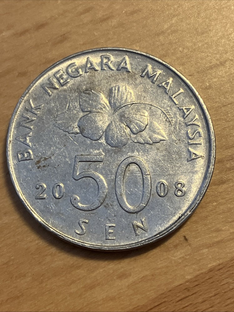 Malaysia 50 Sen 2008 as pictured. Free postage