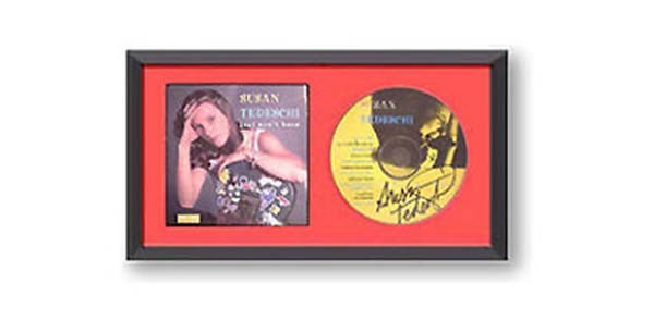 Hobby Frames CD Duo Display Frame for Jewel Case Cover Sleeve & Disc BLACK