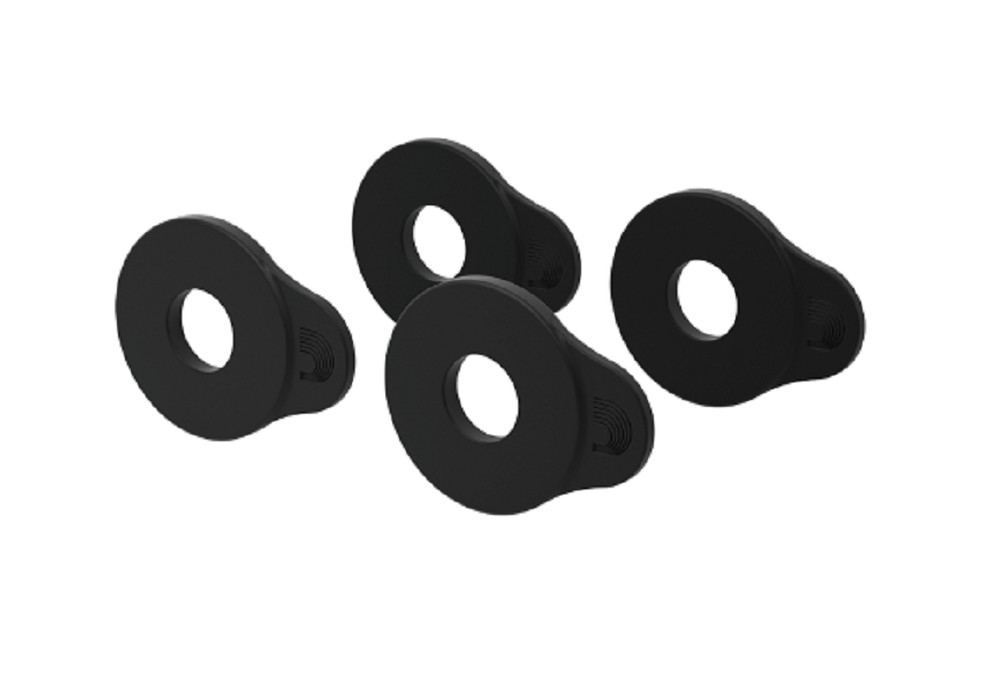 D'Addario Flex Lock Strap Block 4-pack Black (Strap Lock)