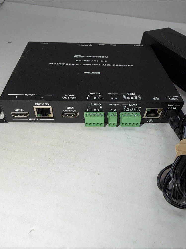 CRESTRON MULTIFORMAT SWITCH AND RECEIVER HD-MD-400-C-E