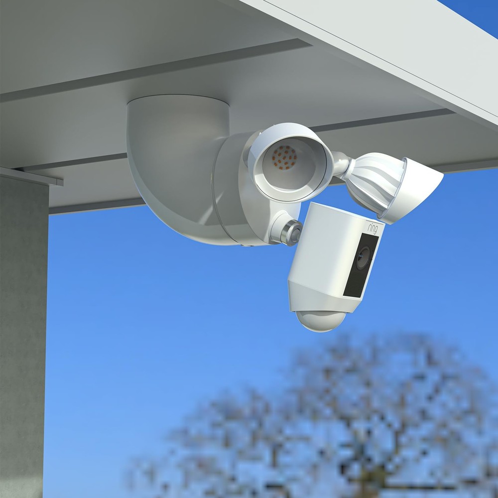 OkeMeeo Eave Mount for Ring Floodlight Cam Wired Plus/Pro, Smart White