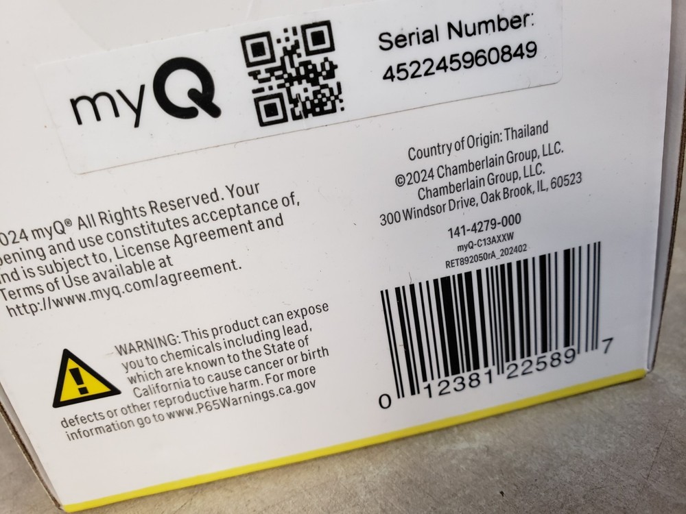 Chamberlain - myQ Smart Indoor Home Security Camera - White