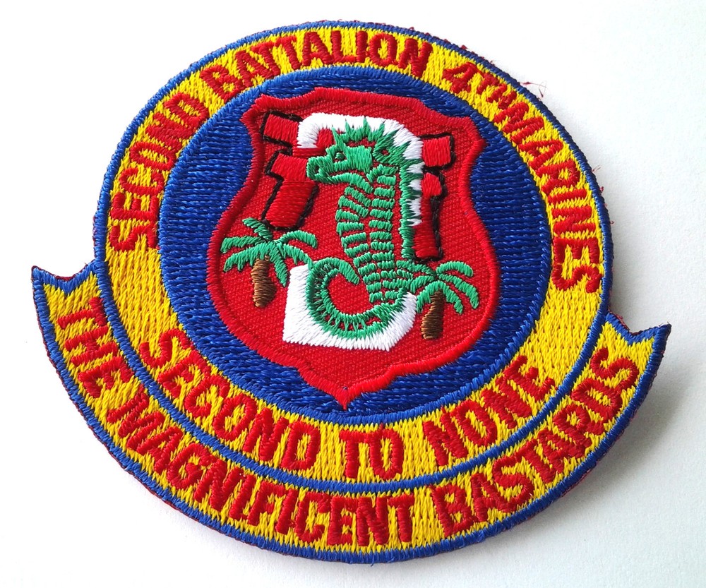 SECOND BATTALION 4TH MARINES US MARINE MilitaryPatch PM0279 EE