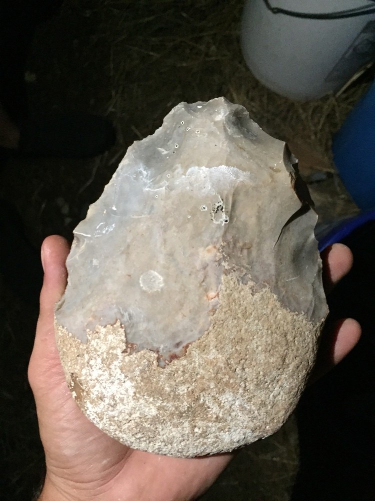 Heat treated Texas Chert Spalled medium flat 15+ Lbs $120