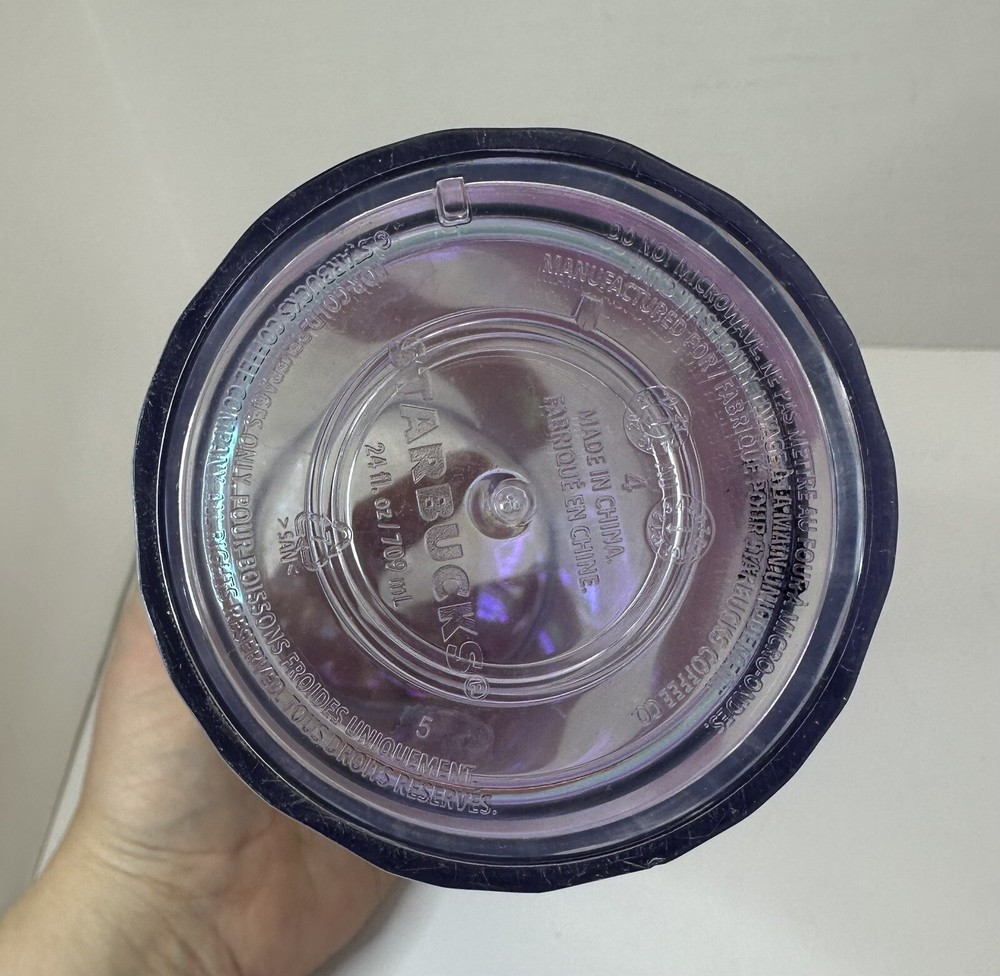 Starbucks 24 oz Iridescent Cold Cup - Diamond- No Straw
