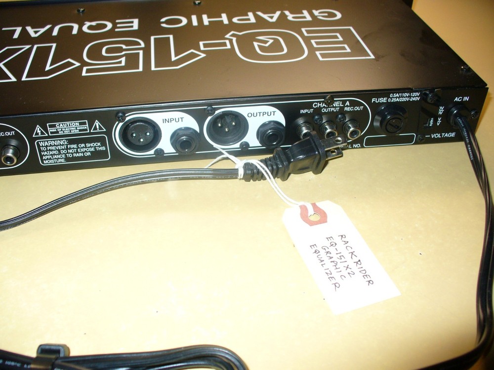 Rackrider EQ-151X2 Graphic Equalizer