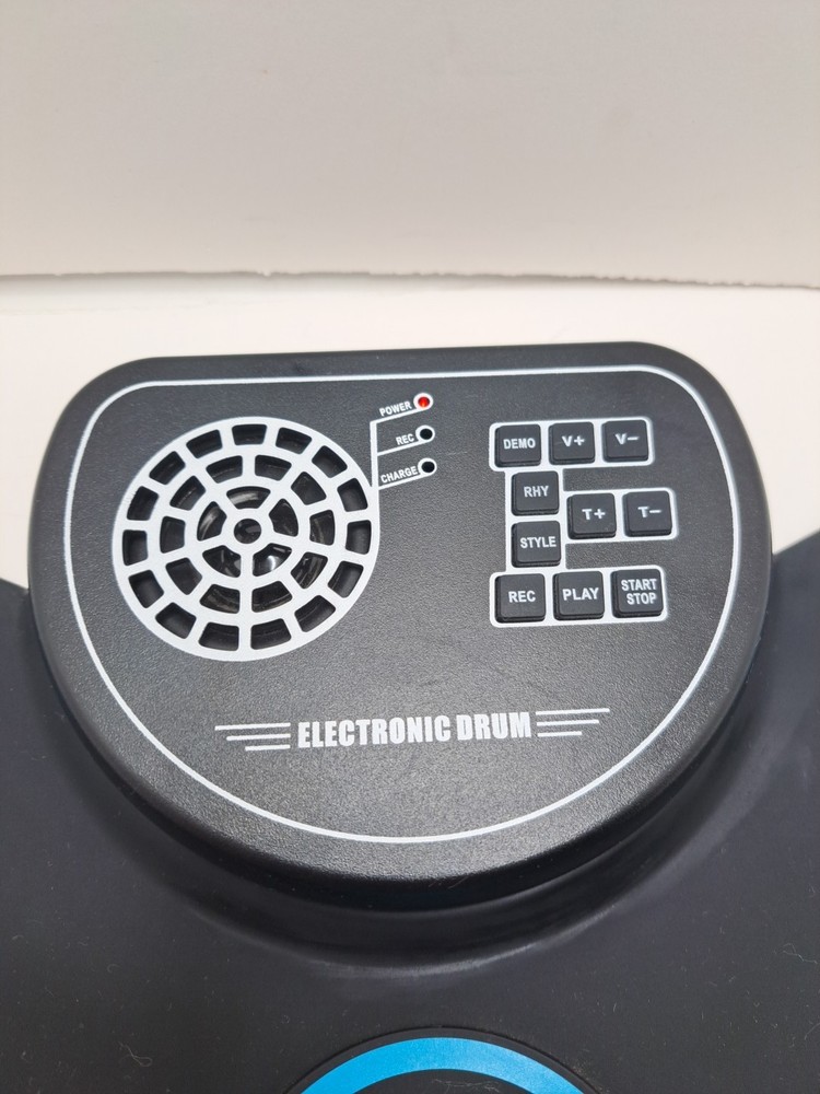 Electronic Drum Set 9 Drum Practice Pad with Headphone Jack Rollup Pad