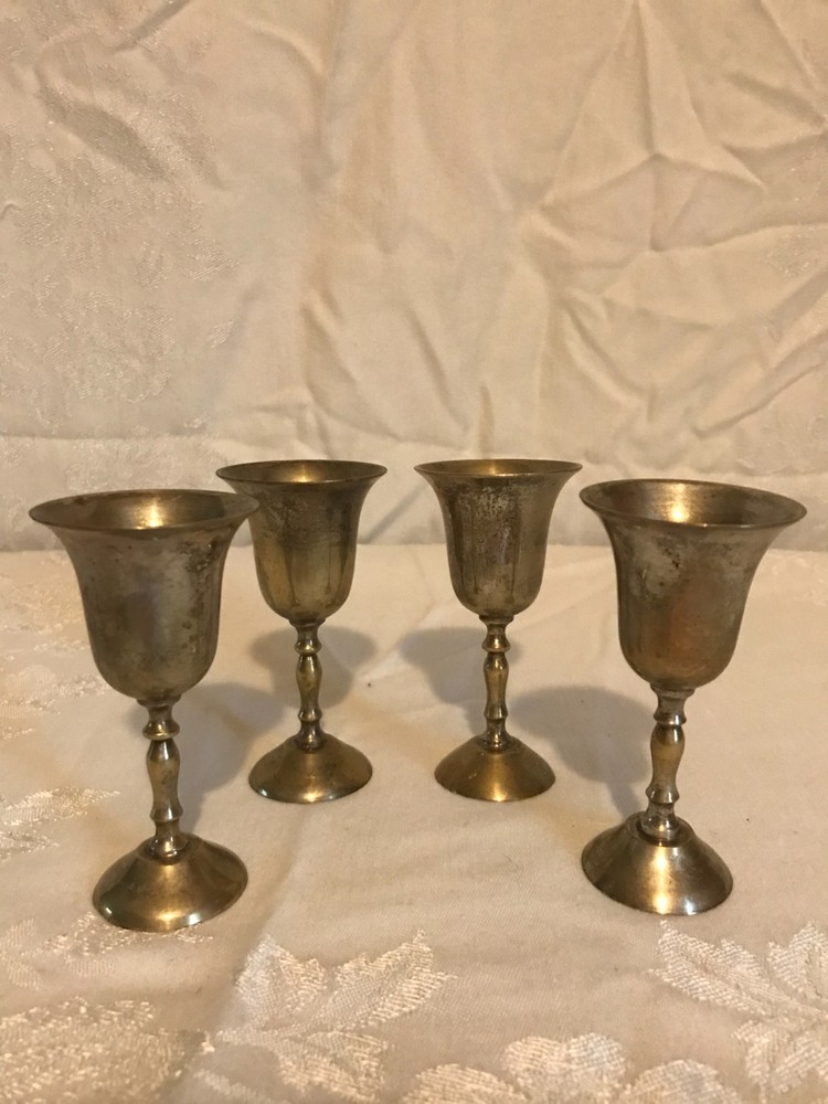 Vintage Silver Plated Cordial Cups
