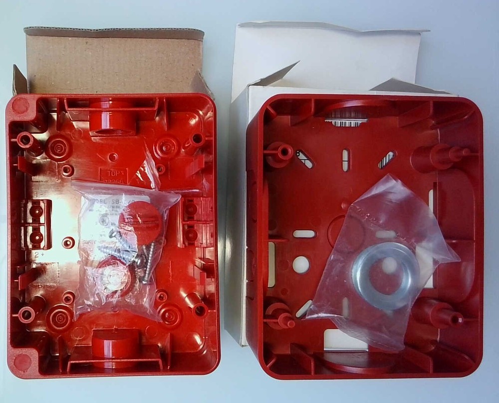 Pair of Surface Back Boxes For Fire Alarm Systems