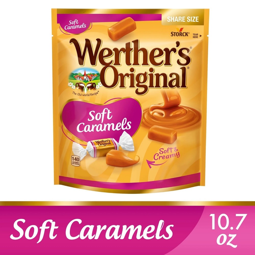 Werther’s Original Soft Caramels Individually Wrapped Sharing Size 10.8oz