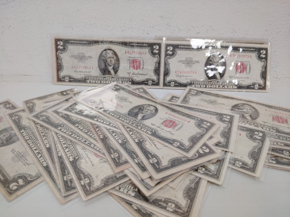 1953 $2 Red Seal Not (Circulated)