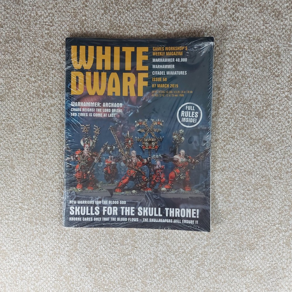 Games Workshop White Dwarf Weekly Magazine Issue 58