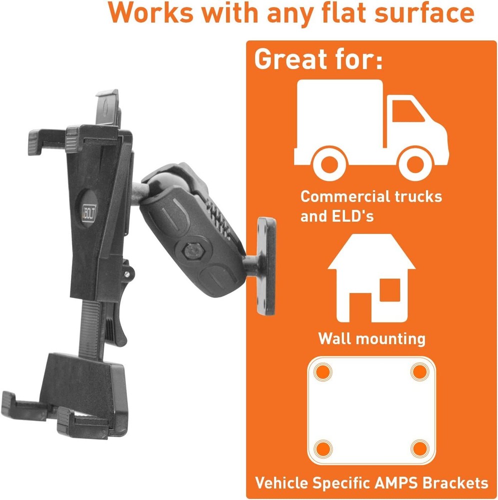 iBOLT TabDock AMPs - Heavy Duty Drill Base Mount for All 7 - 10 Tablets
