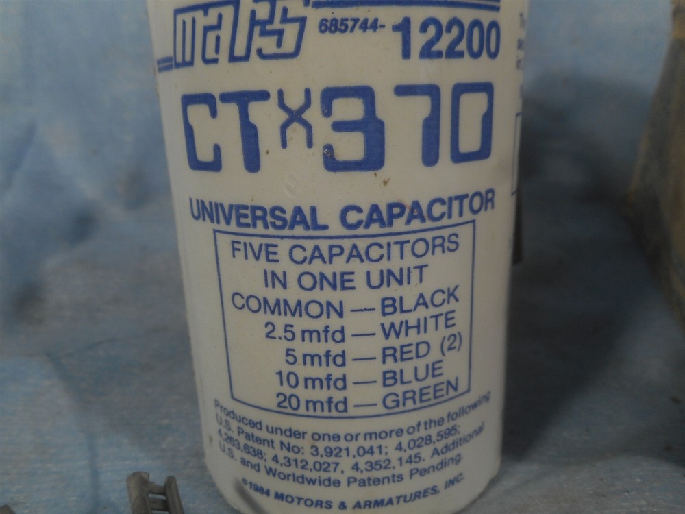 Mars 12200 CTx370 Universal Capacitor - Five Capacitors in One Unit -
