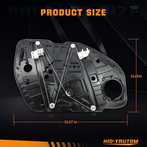 82481-D4000 Front Right Passenger Side Power Window Regulator with Panel