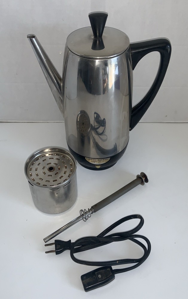 Vintage Farberware 12 Cup Super Fast Automatic Percolator Model 122B Tested