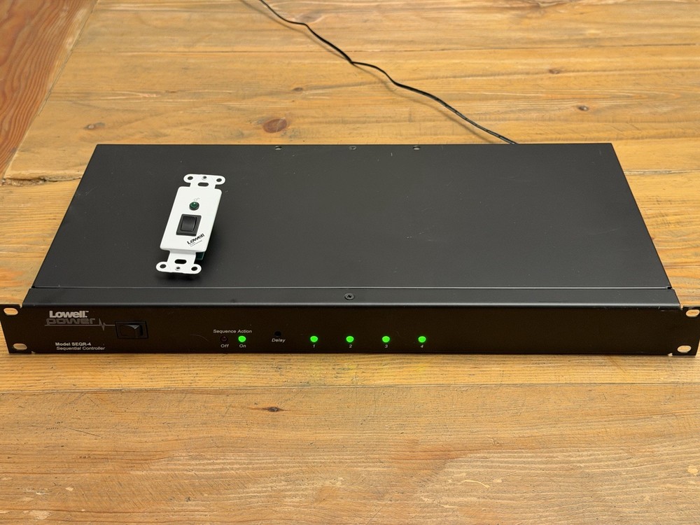 Lowell Model SEQR-4 Sequential Controller Power Sequencer & Rocker Switch