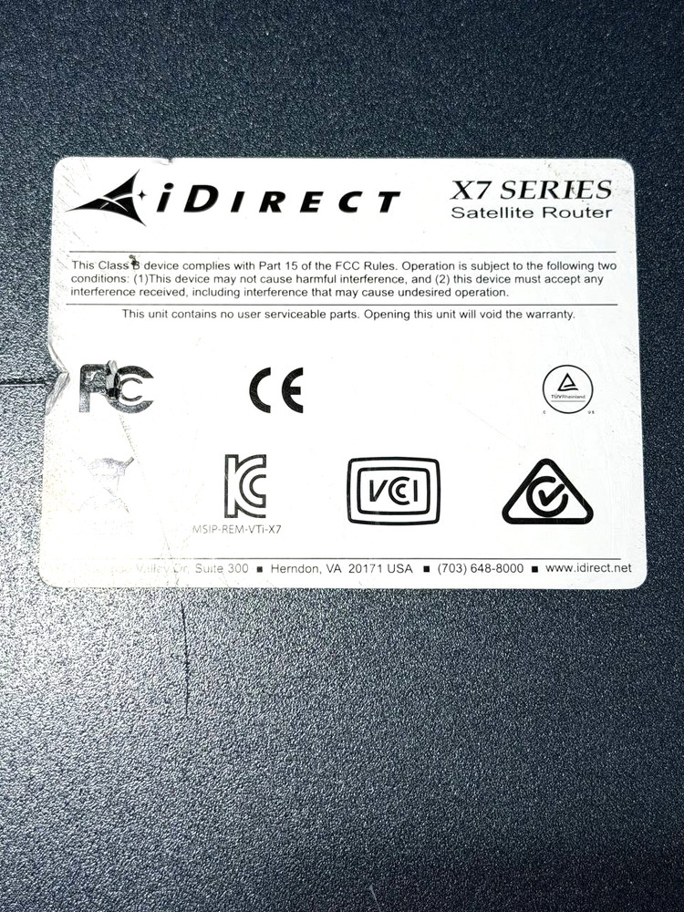 iDirect X7 Series Satellite Router