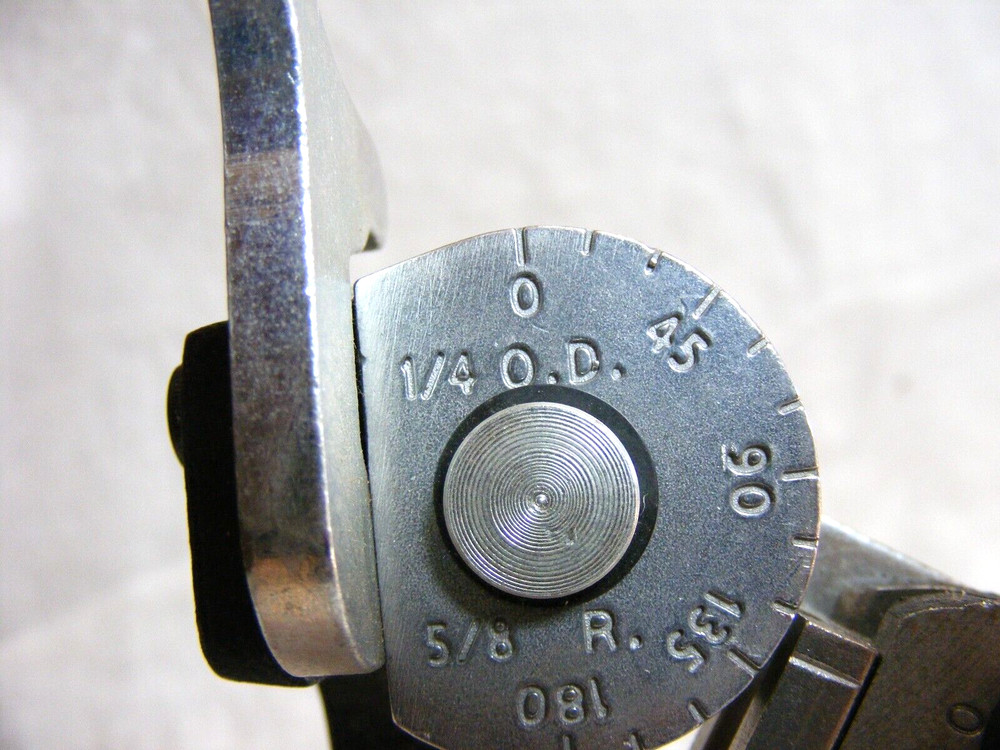 Vintage Ridgid Pipe Bender 1/4" Outer Diameter 5/8" Radius 4-e