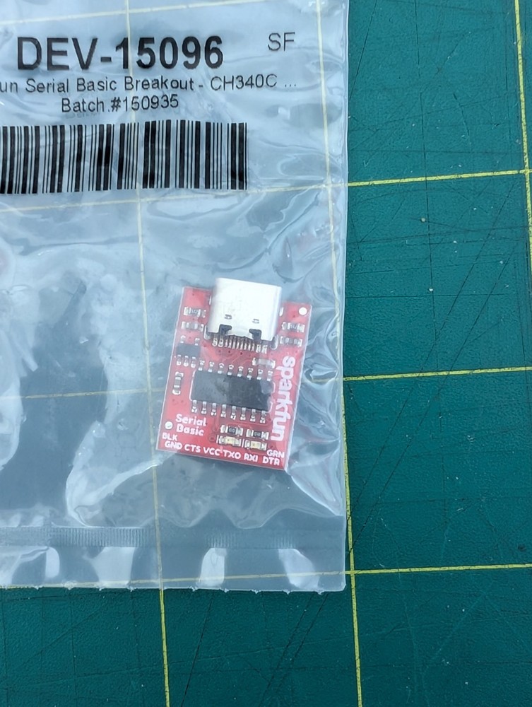 SparkFun DEV-15096 Serial Basic Breakout - CH340C and USB-C !Charity!