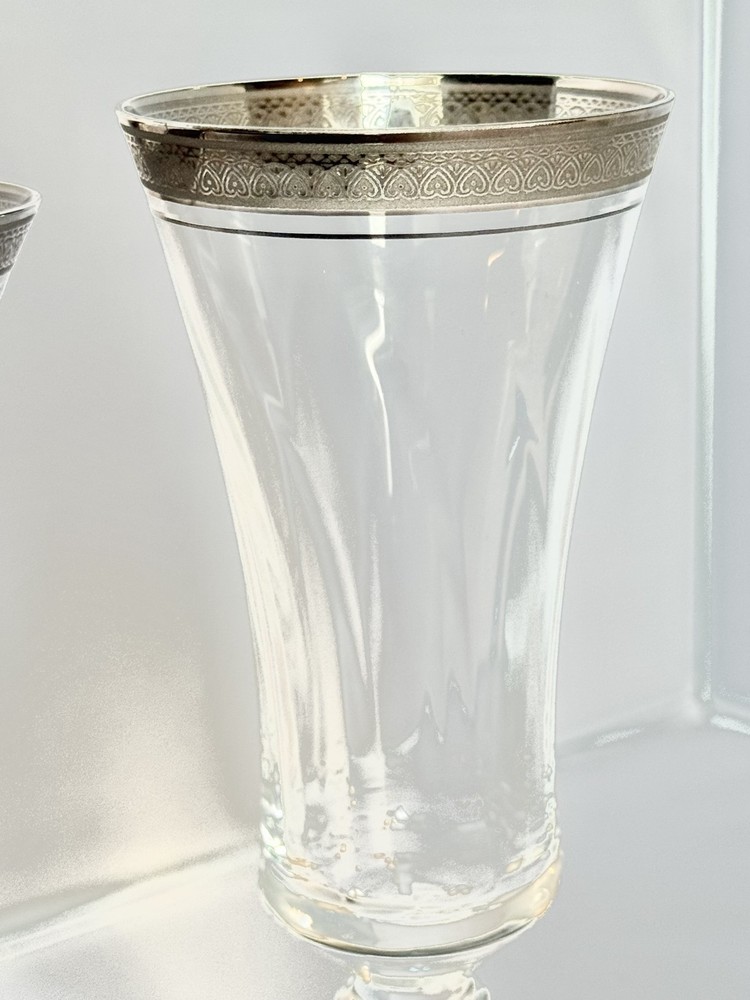 Mikasa Palatial Platinum Fluted Champagne pristine condition 12 available