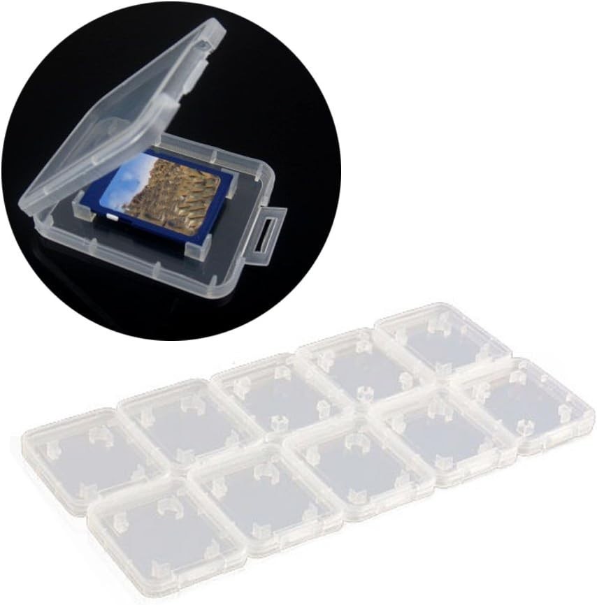 Hard Shell Plastic Memory Card Case Compatible with SD MMC/SDHC - Effortless Use