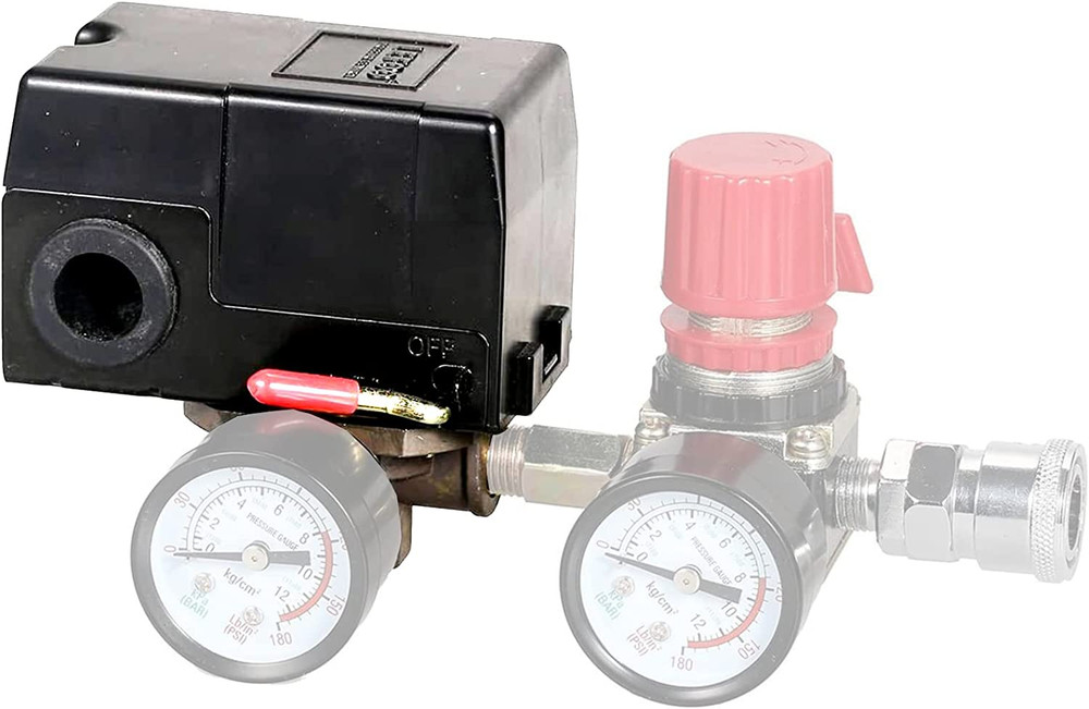 LF10-4H Pressure Switch, 4 Port Air Compressor Pressure Switch Replacement Contr