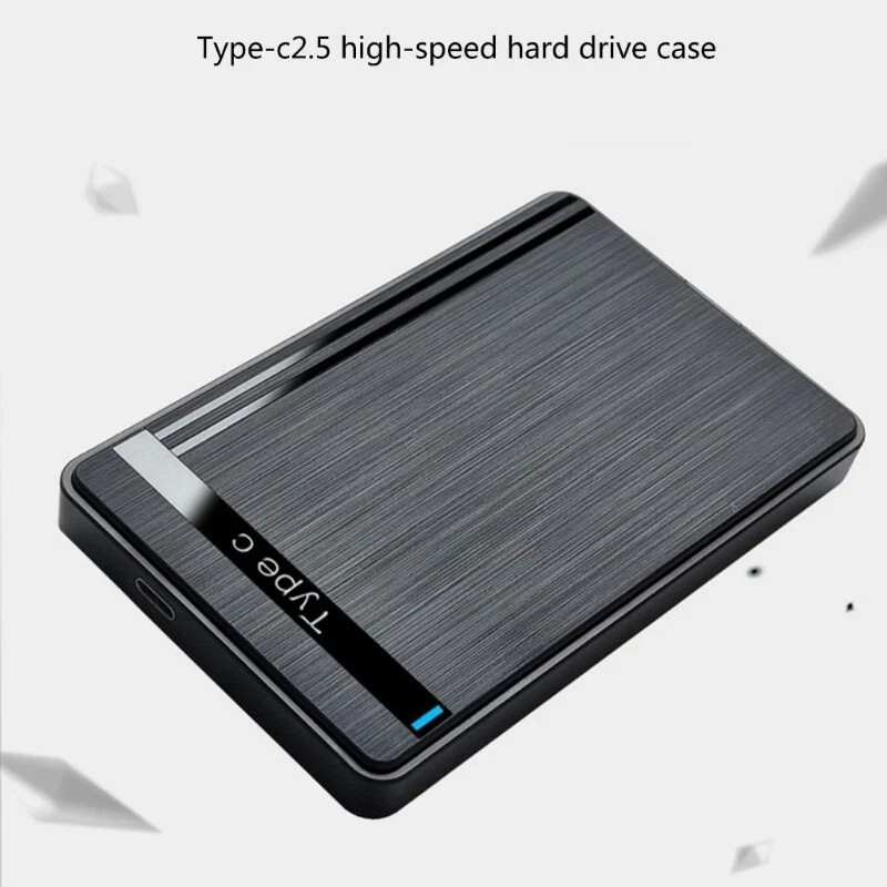 USB C Enclosure 2.5" USB 3.1 Type C SATA SSD External Hard Disk Case 5Gbps
