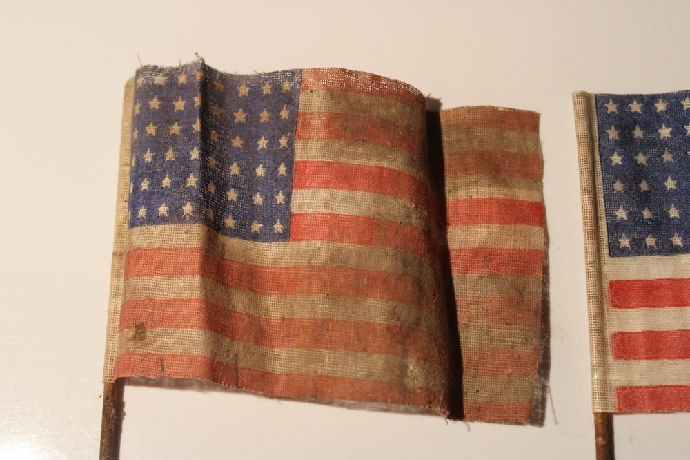 2 RARE Vintage 48 State Bicycle American Flags