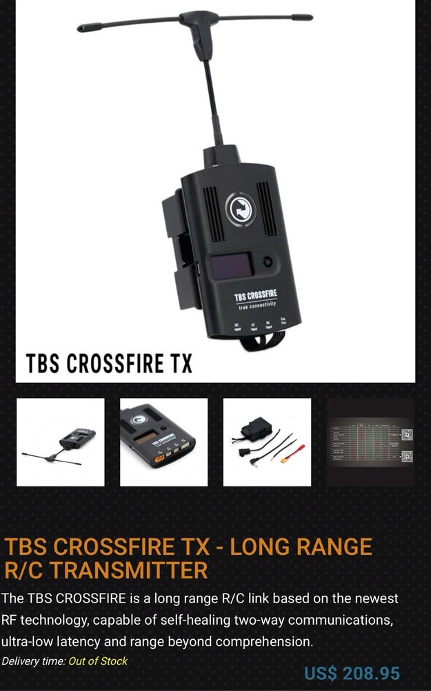 TBS Crossfire Tx Long Range Radio Transmitter