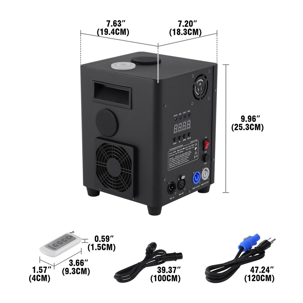 750W Cold Spark Machine DMX Firework Stage Effect DJ Disco Event