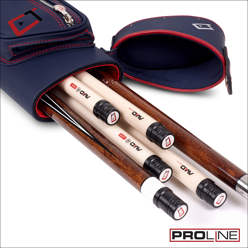 Cuetec Pro Line Navy 2x4 Hard Pool Cue Case