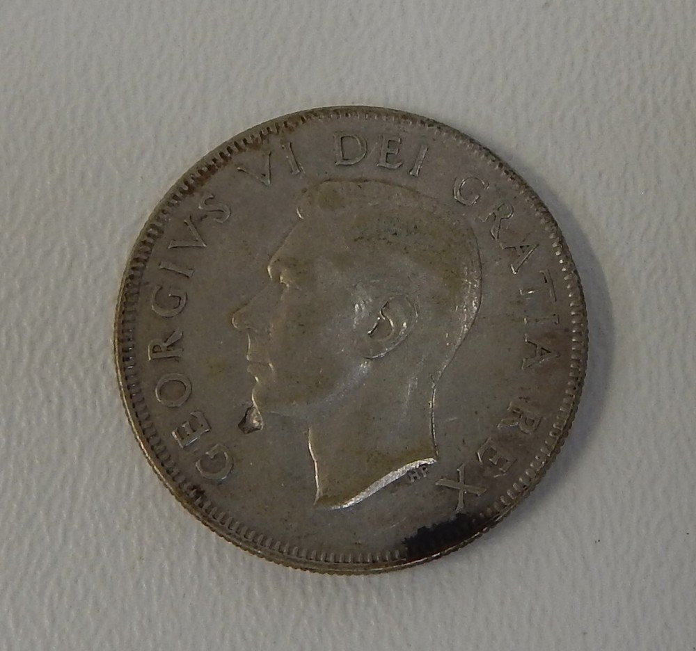 1952 Canada 50-Cent Coin 80% Silver
