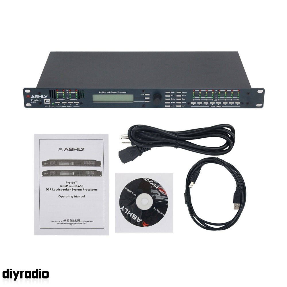 4.8SP 110V Digital DSP Audio Processor Original Software 4 In 8 Out Sound System