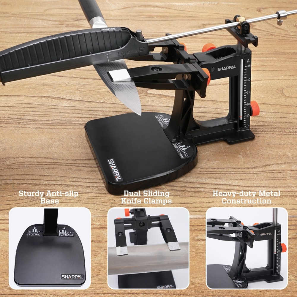 SHARPAL 202H Precision Knife Sharpening System–Adjustable Angle 10–35°