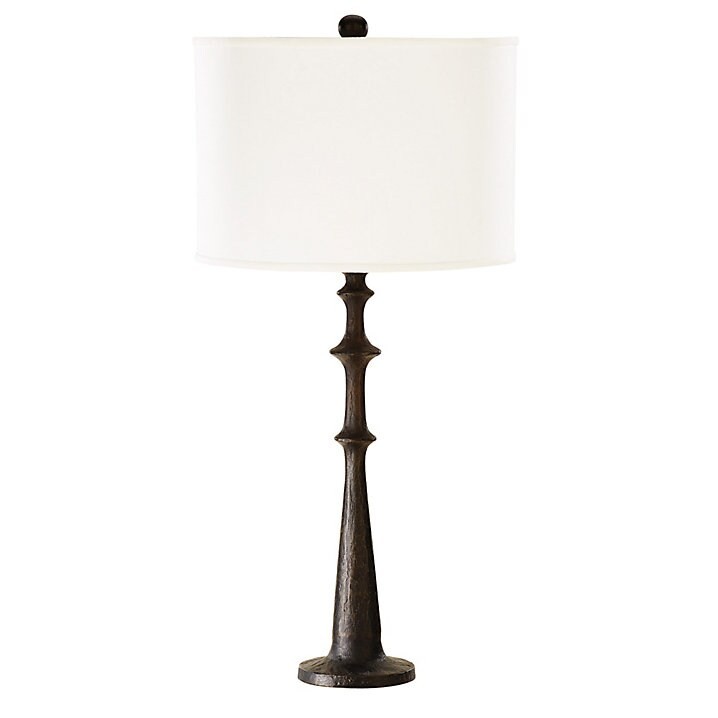 Ballard Designs Monroe Forged Table Lamp, Shade