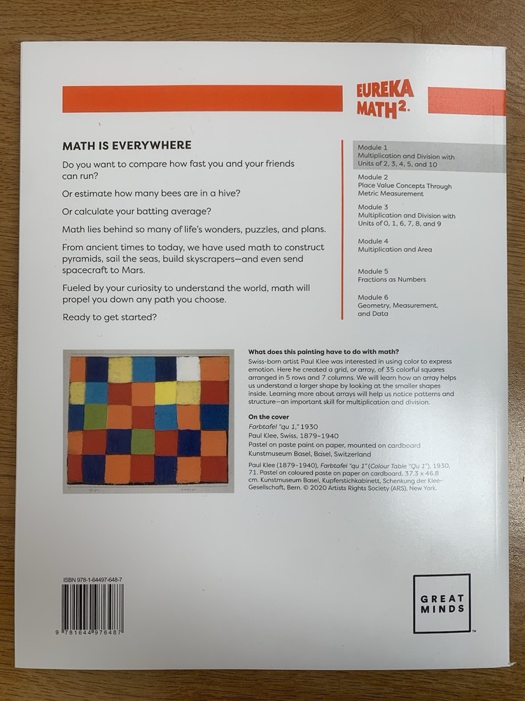 Eureka Math Squared Grade 3 Module 1 - "Apply" ***NEW WORKBOOK
