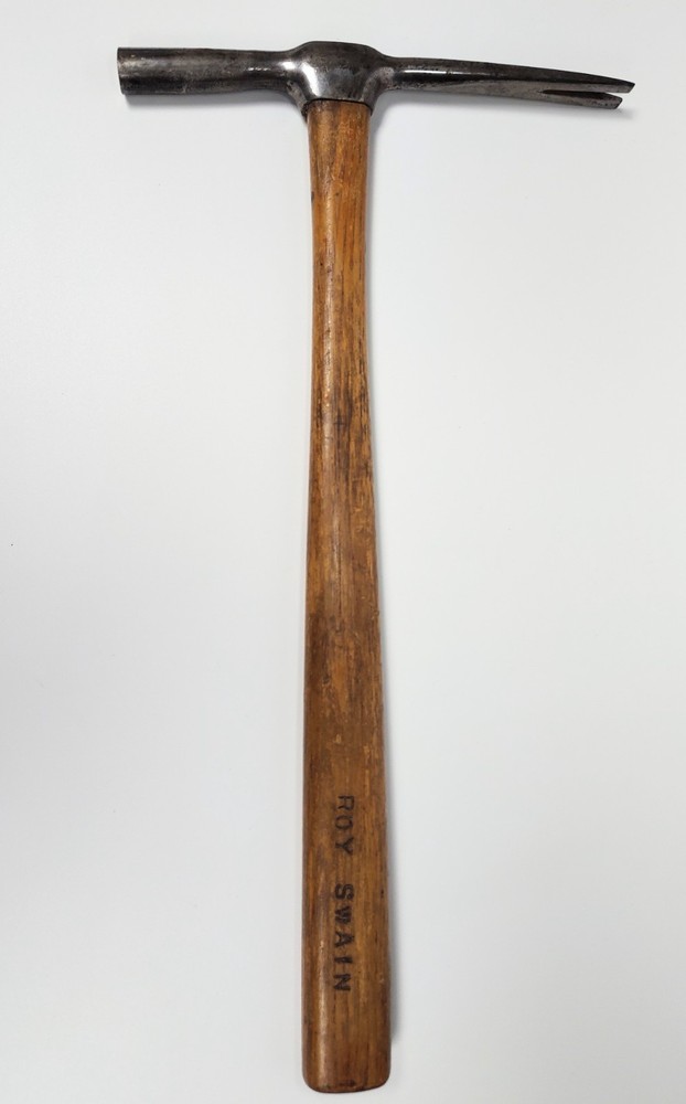 Antique Tact Hammer Oak Handle 12.75"
