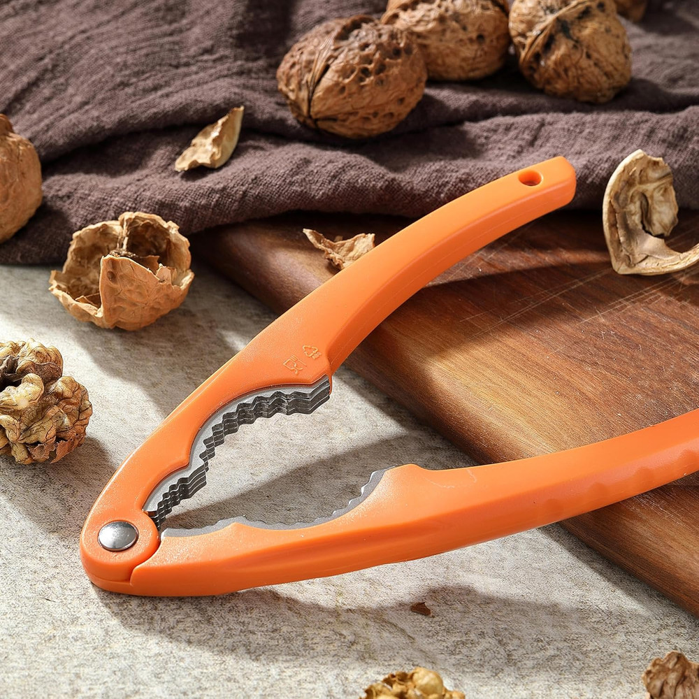 Nutcracker, Stainless Steel Nut Crackers for All Nuts, Heavy Duty Nutcracker Too