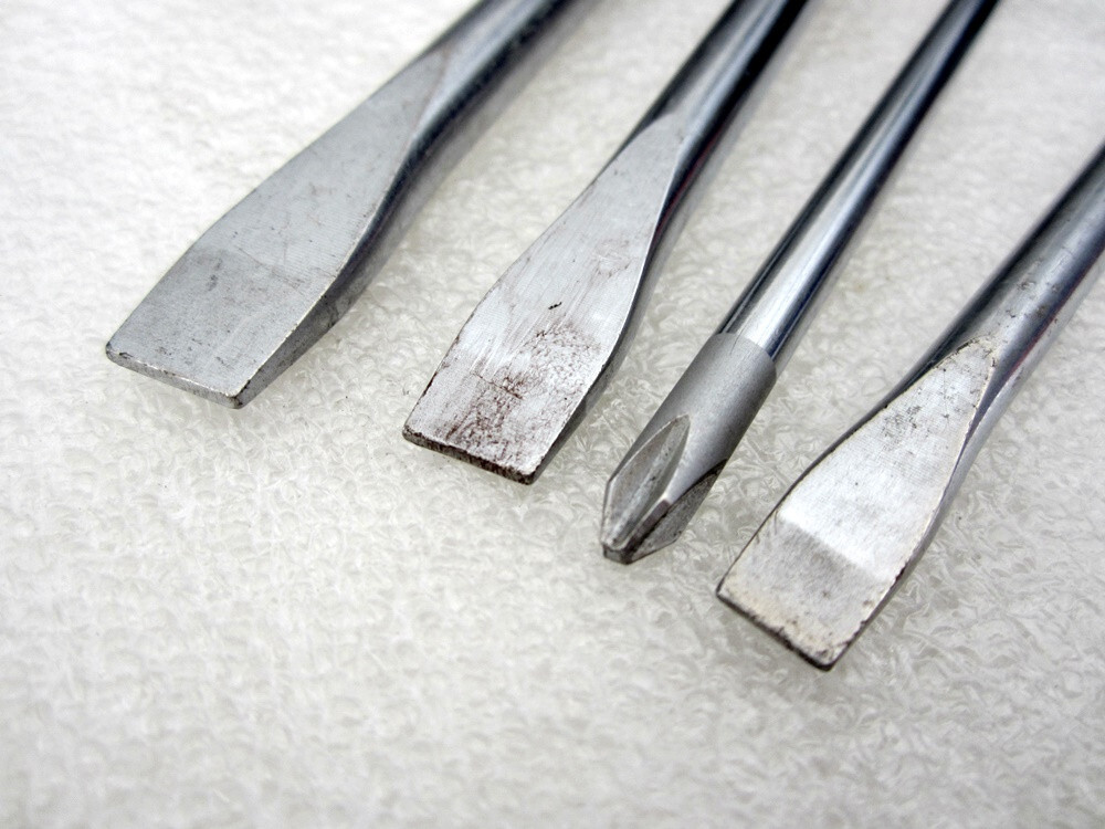 S-K Tools 4pc Phillips & Slotted Screwdrivers Hard Handle Made in USA