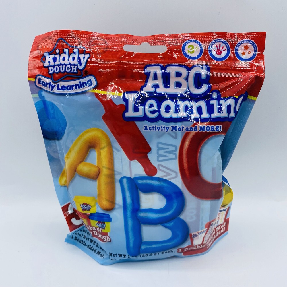 Kiddy Dough Early Learning ABC Learning Activity Mat and More New