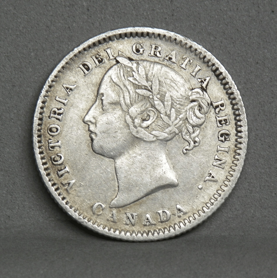 1881-H CANADA 10 CENTS, (PT4-31)