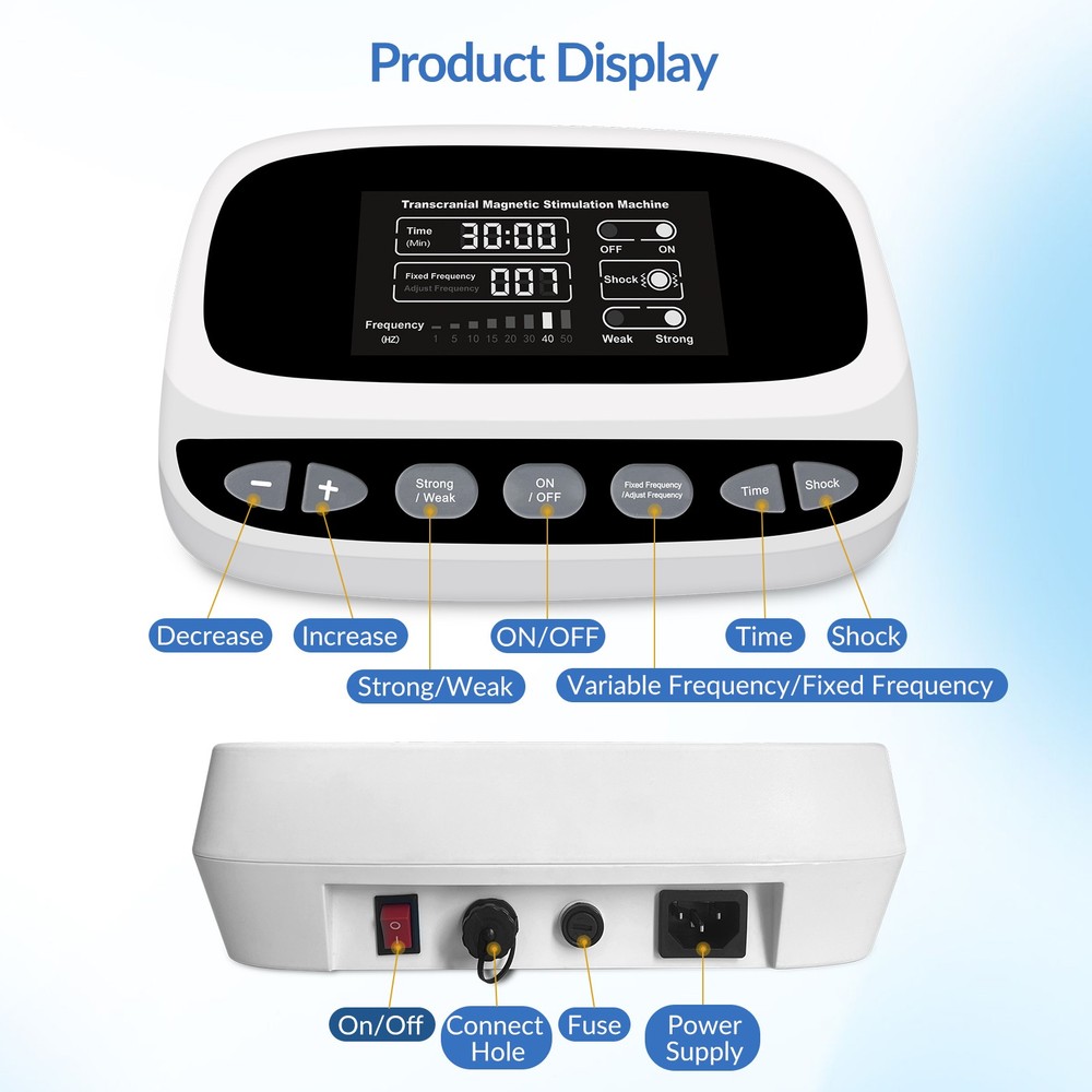 Portable rTMS Therapy Device for Home Use Depression Anxiety Brain Stimulation