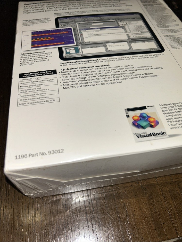 Microsoft Visual Basic Professional Edition Version 5.0 Academic BRAND NEW SEALE