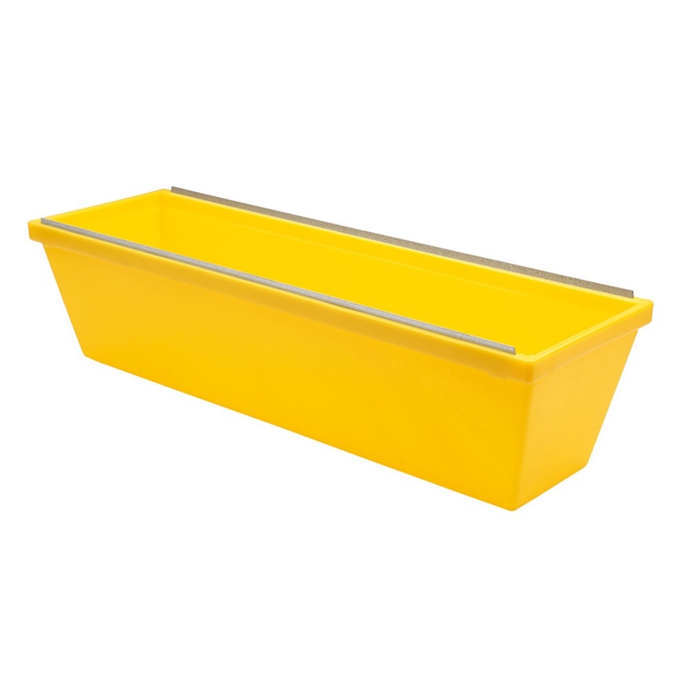 12 In. Heavy Duty Textured Plastic Yellow Plastic Mud Pan