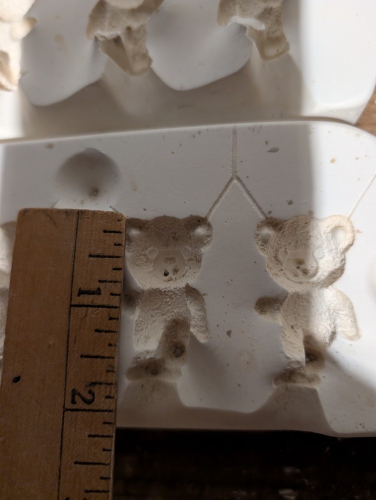 Tiny Bears See Pictures Vintage Slip Casting Ceramic Mold